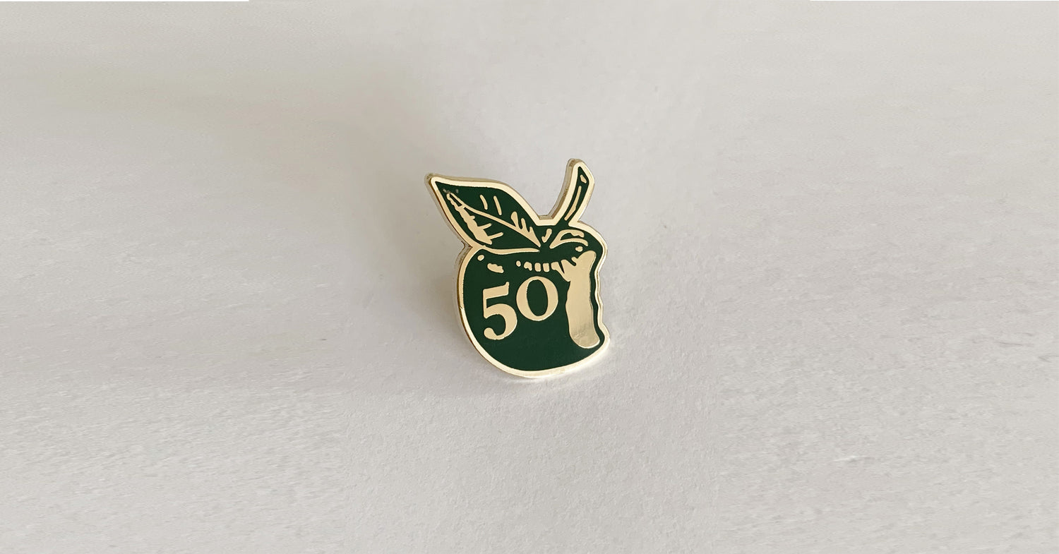 Virago 50th Anniversary pin